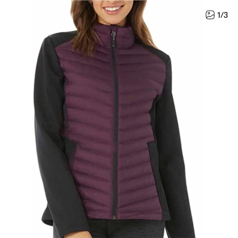 32 Degrees Heat Women’s Mixed Media Puffer Jacket L